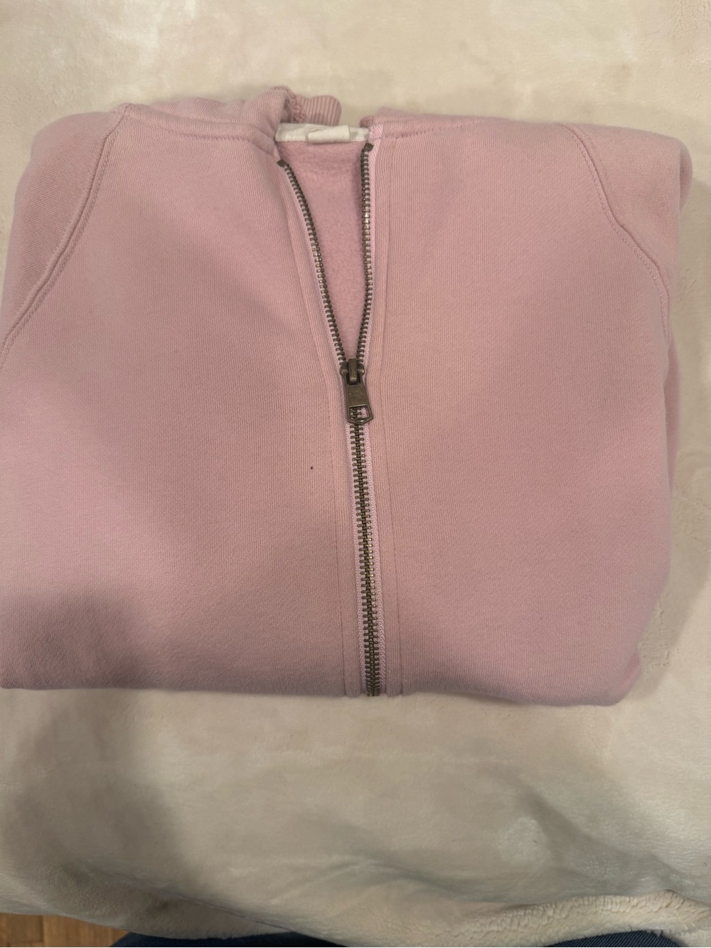 American Eagle Outfitters Light Pink Zip-Up